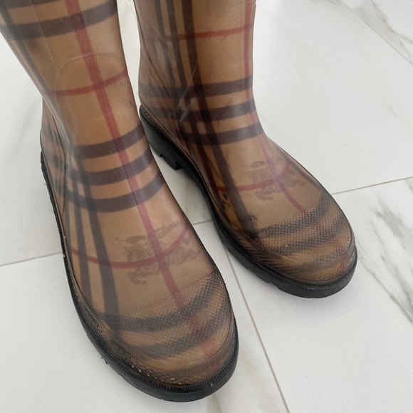 Burberry Haymarket check rain boot size 37 - Picture 7 of 7